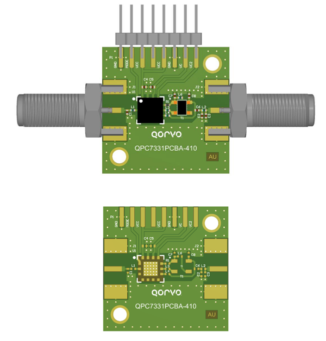 机械图纸 - Qorvo QPC7331PCBA-410 RF开发板